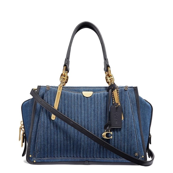 Coach Denim Dreamer Satchel Crossbody - Picture 1 of 10